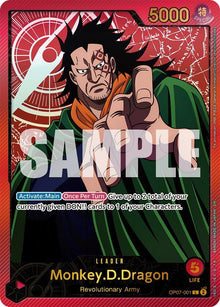 Monkey.D.Dragon (SP) OP07-001 Extra Booster: Anime 25th Collection One Piece Foil NM