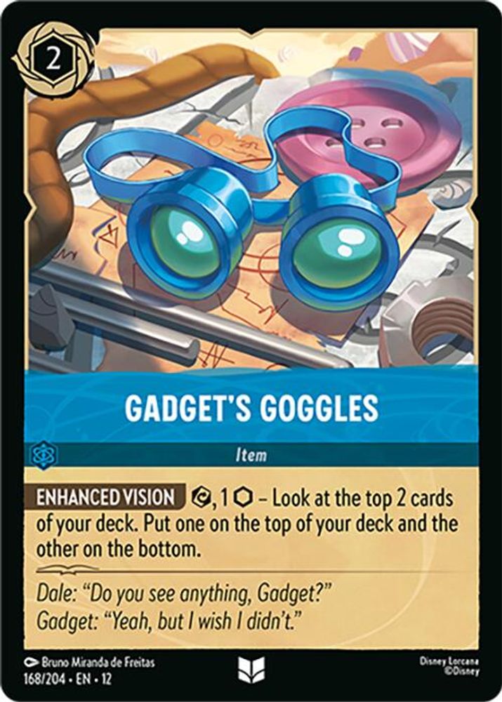 Gadget's Goggles 168/204 Uncommon Wilds Unknown Lorcana Near Mint