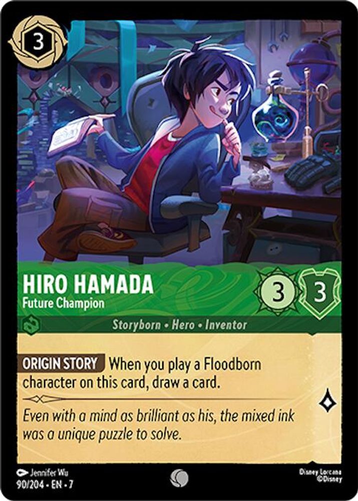 Hiro Hamada - Future Champion 90/204 Common Archazia's Island Lorcana Near Mint