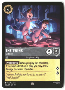 The Twins - Lost Boys 186/204 Common Whispers in the Well Lorcana Lightly Played