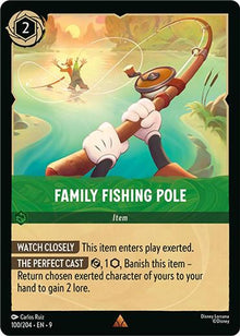 Family Fishing Pole 100/204 Rare Fabled Lorcana Near Mint