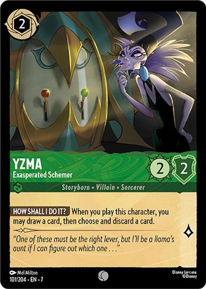 Yzma - Exasperated Schemer 101/204 Common Archazia's Island Lorcana Near Mint
