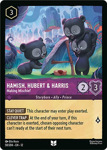 Hamish, Hubert & Harris - Making Mischief 50/204 Wilds Unknown Lorcana NM