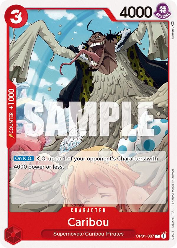 Caribou OP01-007 Common Romance Dawn One Piece Near Mint
