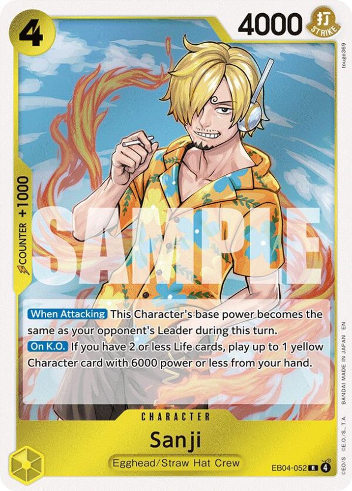 Sanji EB04-052 Rare Adventure on Kami's Island One Piece Foil Near Mint