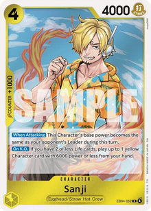 Sanji EB04-052 Rare Adventure on Kami's Island One Piece Foil Near Mint