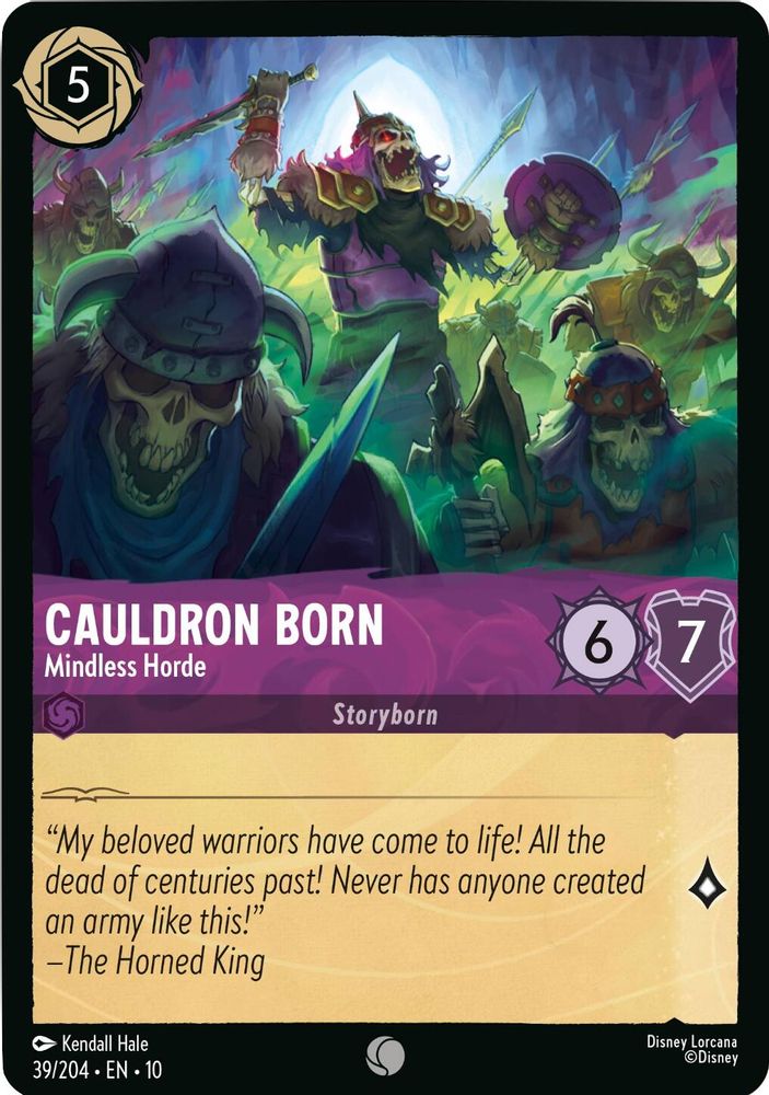 Cauldron Born - Mindless Horde 39/204 Common Whispers in the Well Lorcana NM