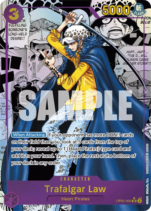 Trafalgar Law (069) (Alternate Art) (Manga) OP05-069 Awakening of the New Era One Piece Foil NM