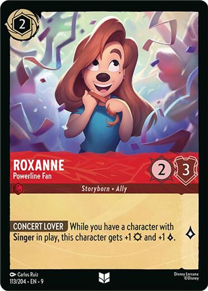 Roxanne - Powerline Fan 113/204 Uncommon Fabled Lorcana Near Mint