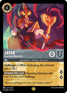 Jafar - Tyrannical Hypnotist 172/204 Legendary Shimmering Skies Lorcana NM