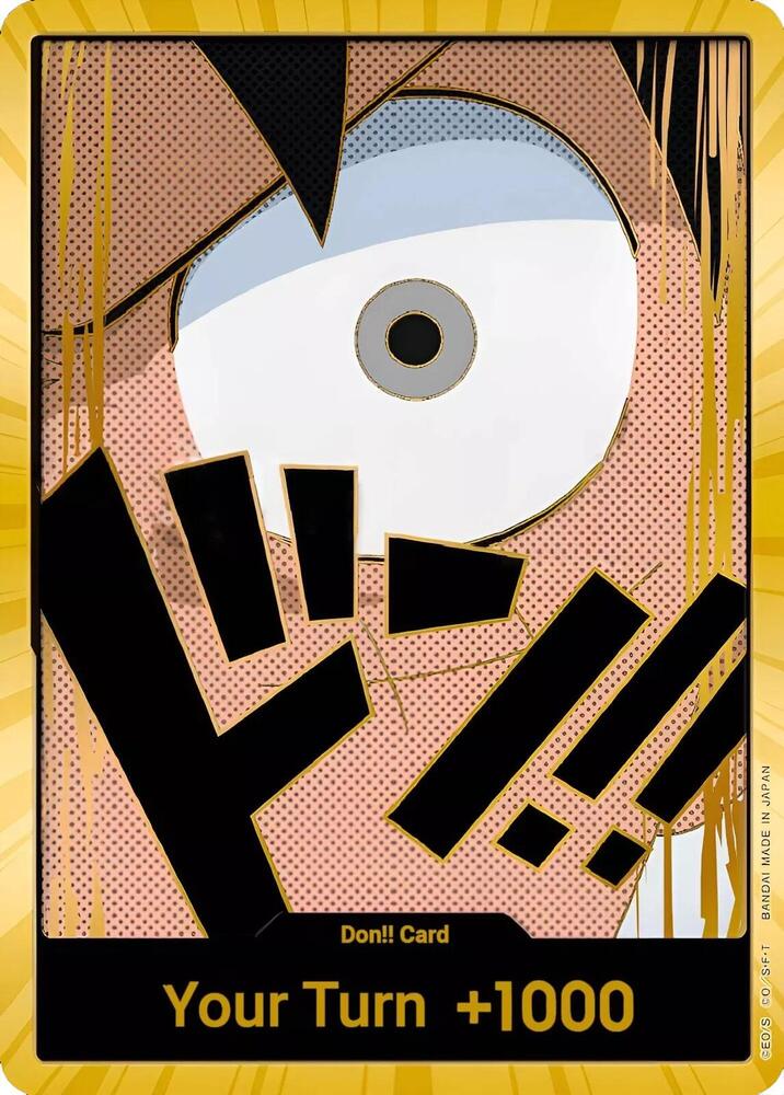 DON!! Card (Luffy) (Gold) DON!! Premium Booster -The Best- One Piece Foil NM