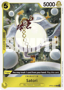 Satori (Reprint) OP05-105 Rare Premium Booster -The Best- One Piece Foil NM