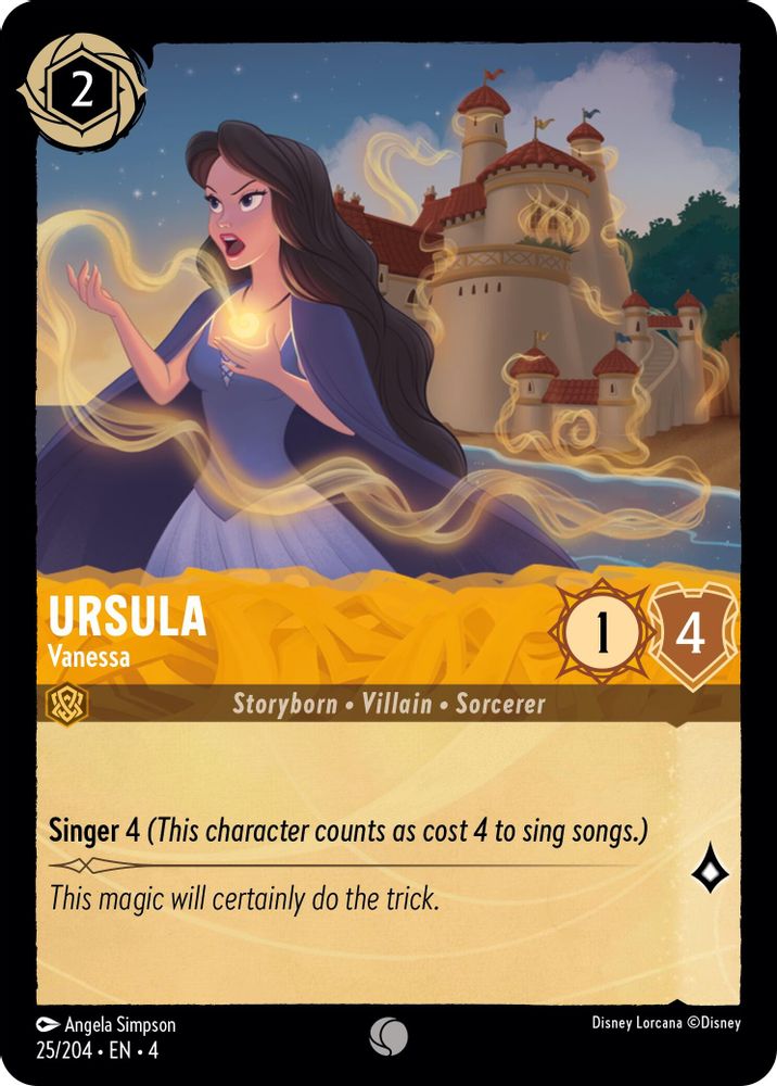 Ursula - Vanessa 25/204 Common Ursula's Return Lorcana Near Mint
