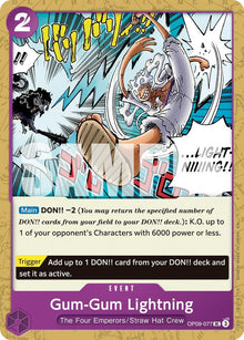 Gum-Gum Lightning (Reprint) OP09-077 Premium Booster -The Best- Vol. 2 One Piece NM
