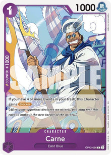 Carne OP12-066 Common Legacy of the Master One Piece Near Mint