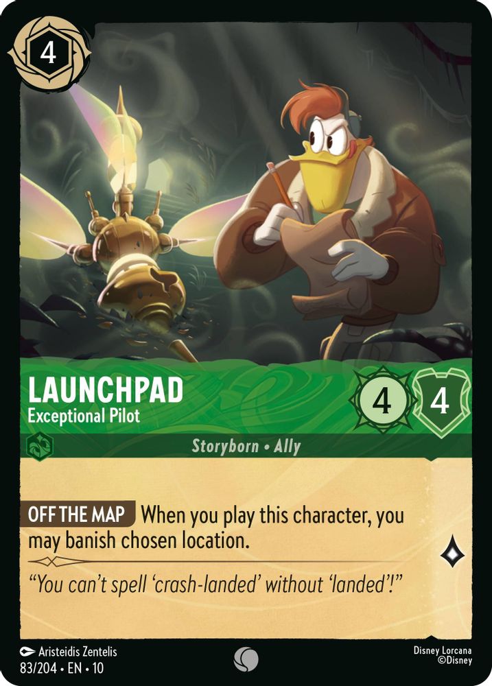 Launchpad - Exceptional Pilot 83/204 Common Whispers in the Well Lorcana NM