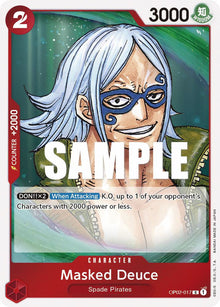 Masked Deuce OP02-017 Rare Paramount War One Piece Foil Near Mint
