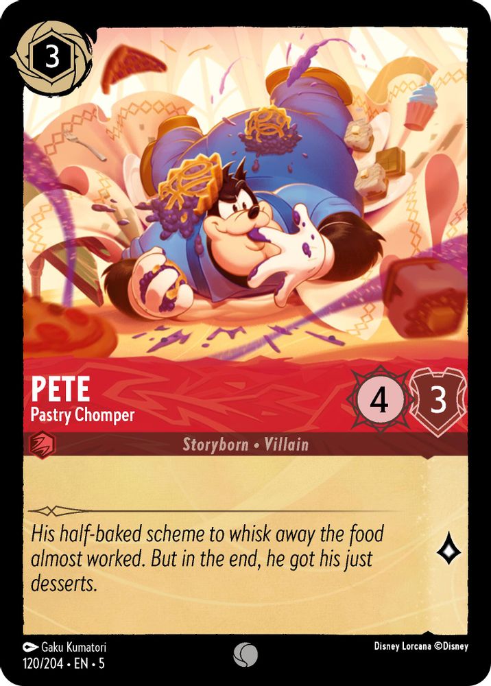 Pete - Pastry Chomper 120/204 Common Shimmering Skies Lorcana Near Mint