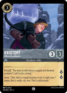 Kristoff - Official Ice Master 182/204 Common The First Chapter Lorcana NM