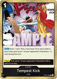 Tempest Kick OP07-096 Rare 500 Years in the Future One Piece Foil Near Mint