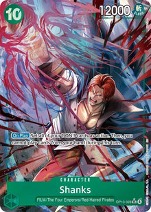 Shanks (028) (Alternate Art) OP13-028 Carrying On His Will One Piece Foil NM