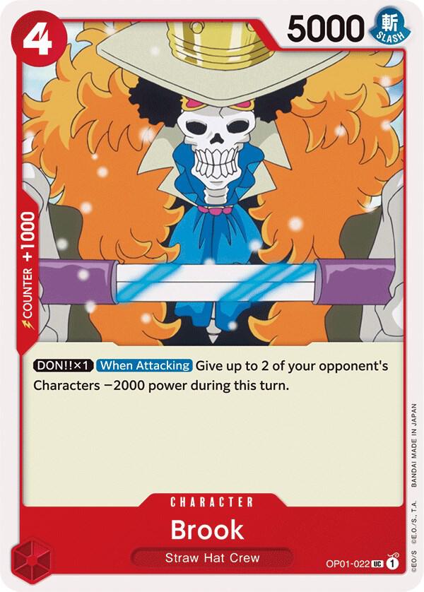 Brook OP01-022 Uncommon Romance Dawn One Piece Near Mint