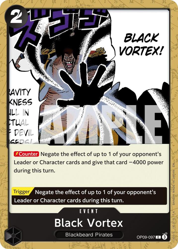 Black Vortex (Reprint) OP09-097 Premium Booster -The Best- Vol. 2 One Piece NM