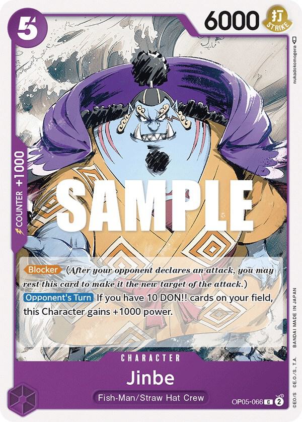 Jinbe OP05-066 Common Awakening of the New Era One Piece Near Mint