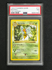 PSA 7,  Vintage Beedrill 1st Edition Shadowless #17/102