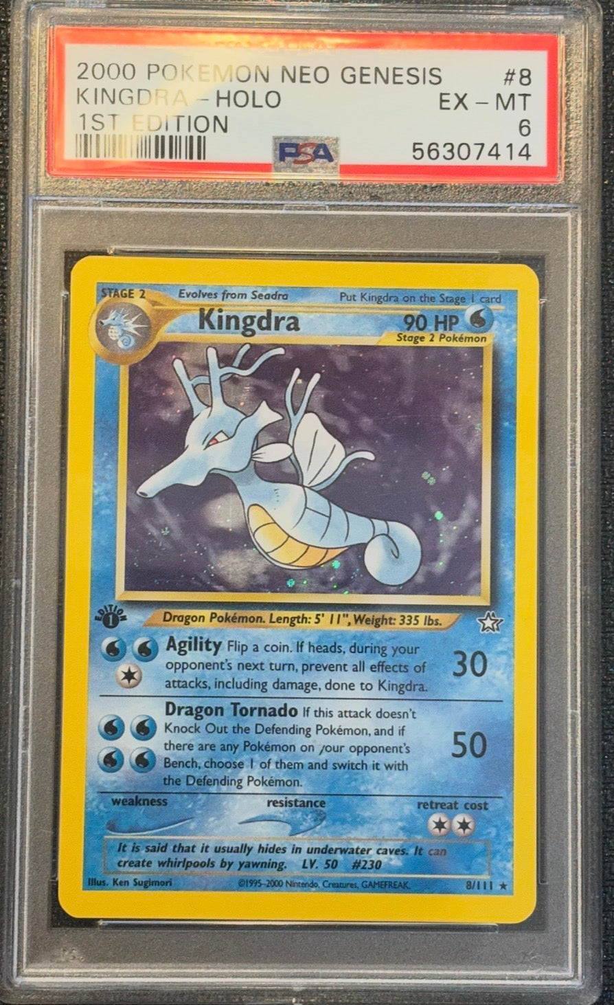 PSA 6 Kingdra-Holo 1st Edition