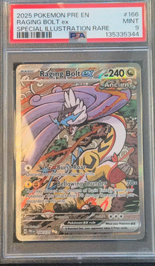 PSA 9 Raging Bolt Ex 166/131