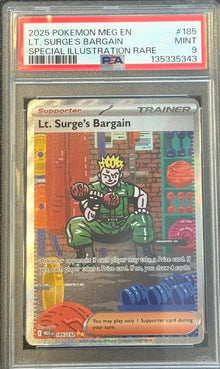 PSA 9 Lt.Surge's Bargain 185/132