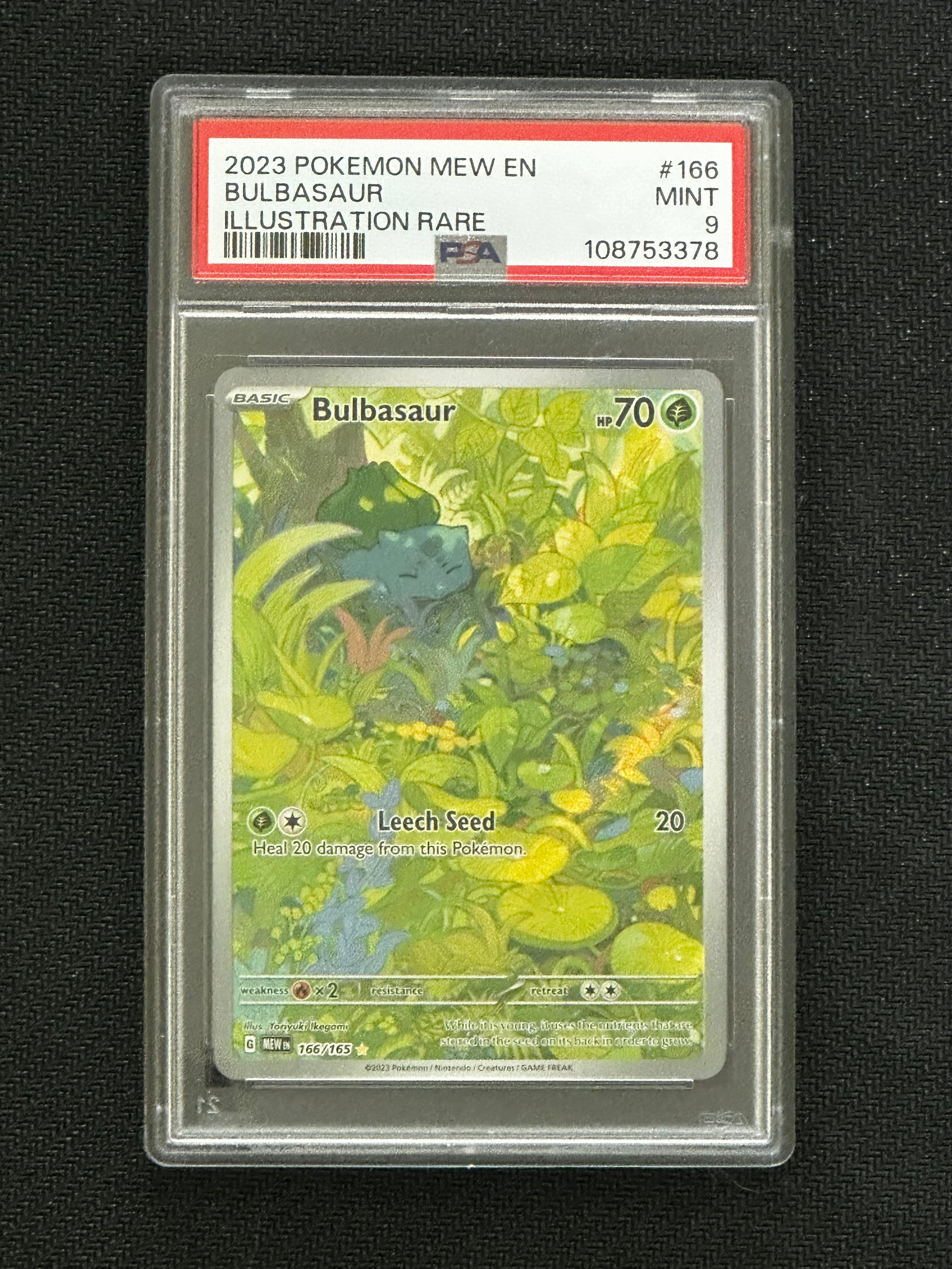 PSA 9, 151 Bulbasur 166/165