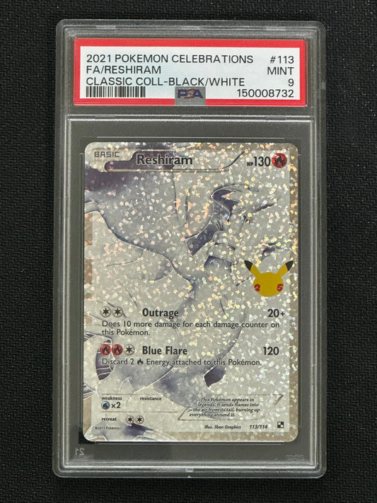 PSA 9,  2021 Reshiram Pokemon Celebrations (Copy)