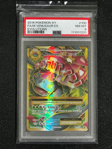 PSA 8,  Venusaur EX #100/108