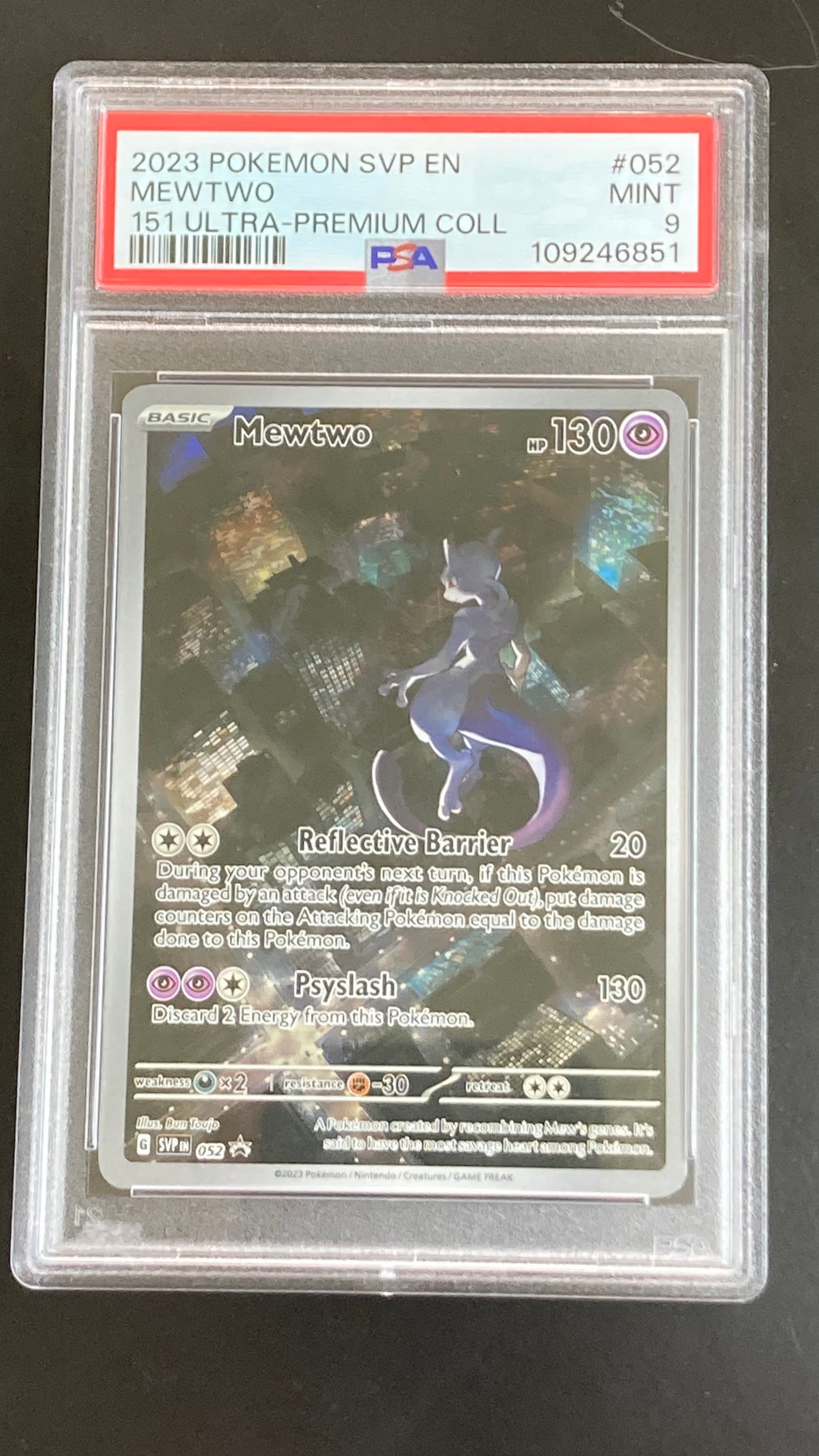 PSA 9 Mewtwo 052 Black Star Promo