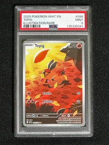 PSA 9,  Tepig Illustration Rare #096/086