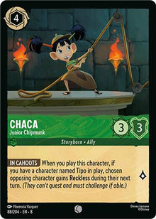 Chaca - Junior Chipmunk 88/204 Common Reign of Jafar Lorcana Near Mint
