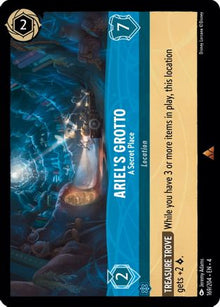 Ariel's Grotto - A Secret Place 169/204 Rare Ursula's Return Lorcana Near Mint