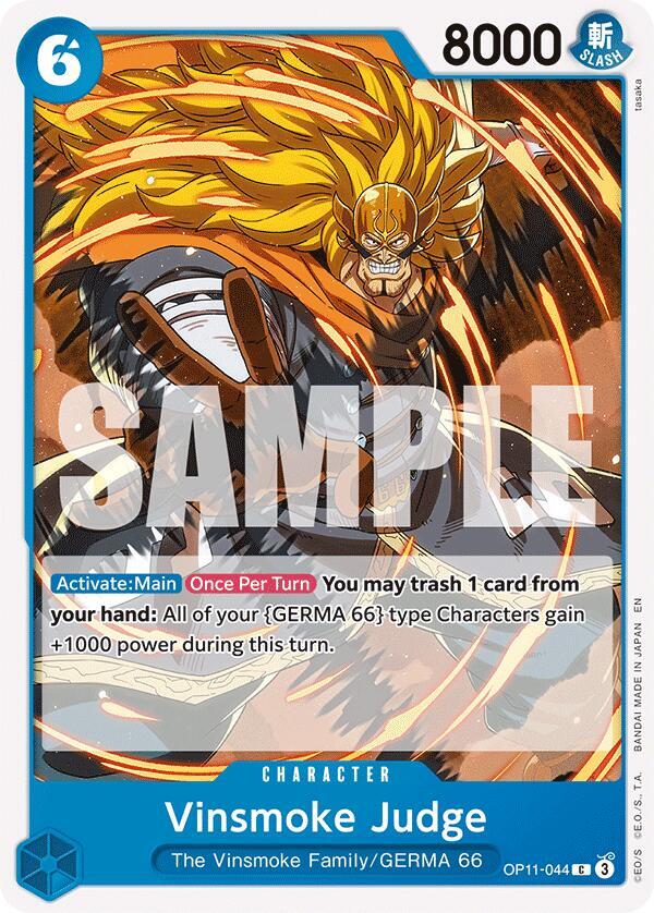 Vinsmoke Judge OP11-044 Common A Fist of Divine Speed One Piece Near Mint