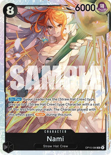 Nami OP15-086 Super Rare Adventure on Kami's Island One Piece Foil Near Mint