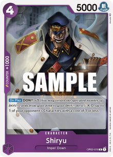 Shiryu OP02-076 Rare Paramount War One Piece Foil Near Mint
