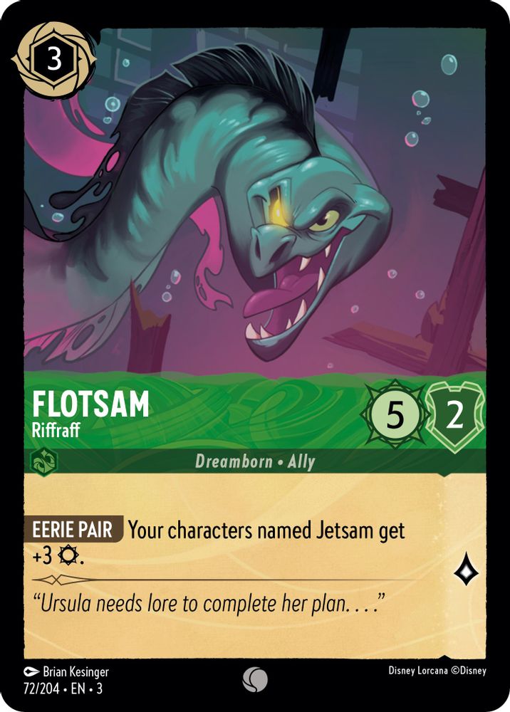 Flotsam - Riffraff 72/204 Common Into the Inklands Lorcana Near Mint