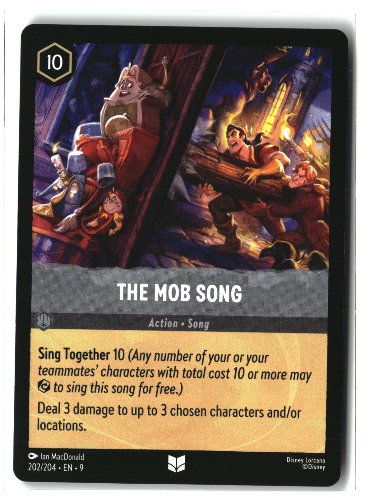 The Mob Song 202/204 Uncommon Fabled Lorcana Lightly Played