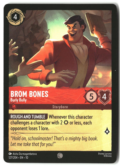 Brom Bones - Burly Bully 127/204 Common Whispers in the Well Lorcana LP
