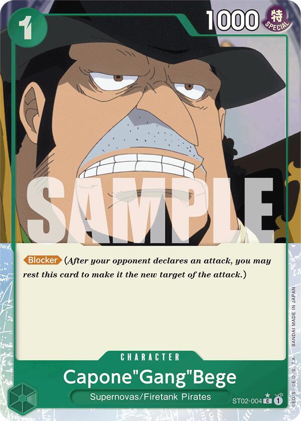 Capone"Gang"Bege (Full Art) ST02-004 Premium Booster -The Best- One Piece Foil NM