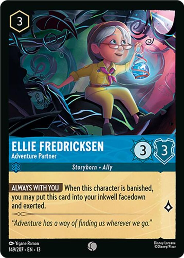 Ellie Fredricksen - Adventure Partner 149/204 Attack of the Vine! Lorcana NM