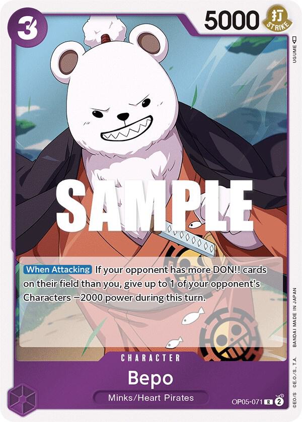 Bepo OP05-071 Rare Awakening of the New Era One Piece Foil Near Mint