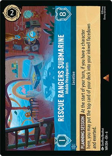 Rescue Rangers Submarine - Mobile Headquarters 169/204 Azurite Sea Lorcana NM