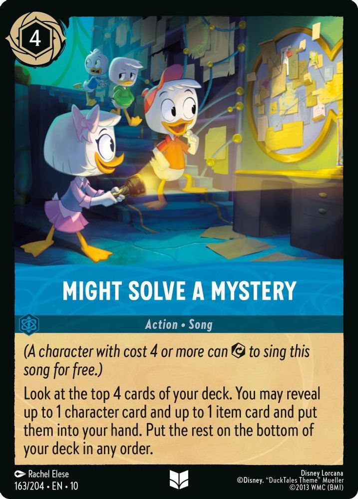 Might Solve a Mystery 163/204 Uncommon Whispers in the Well Lorcana Near Mint